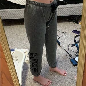 PINK Gray Sweatpants